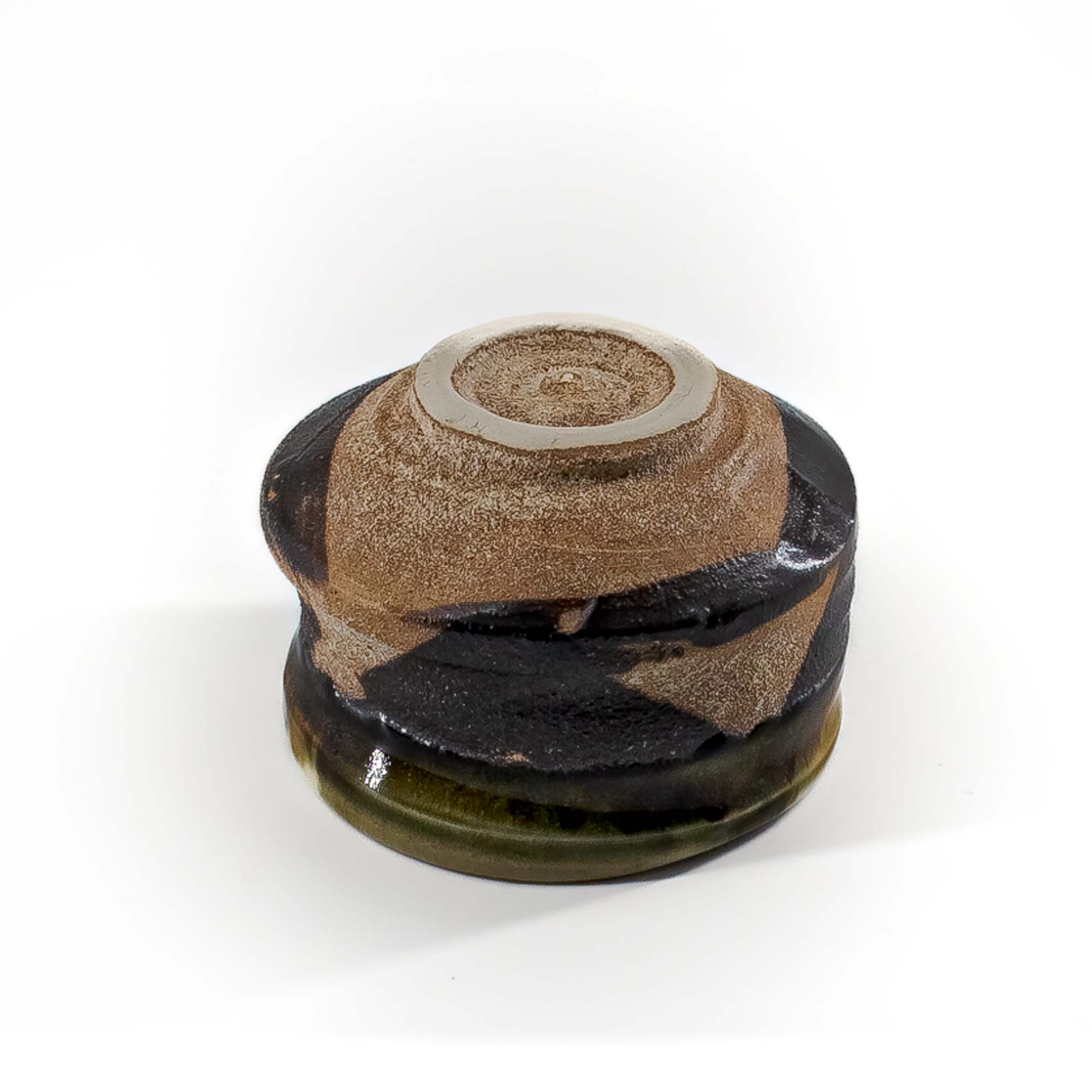 KURO-ORIBE Chawan Matcha-Schale 470 ml Schwarz Beige – Bild 4