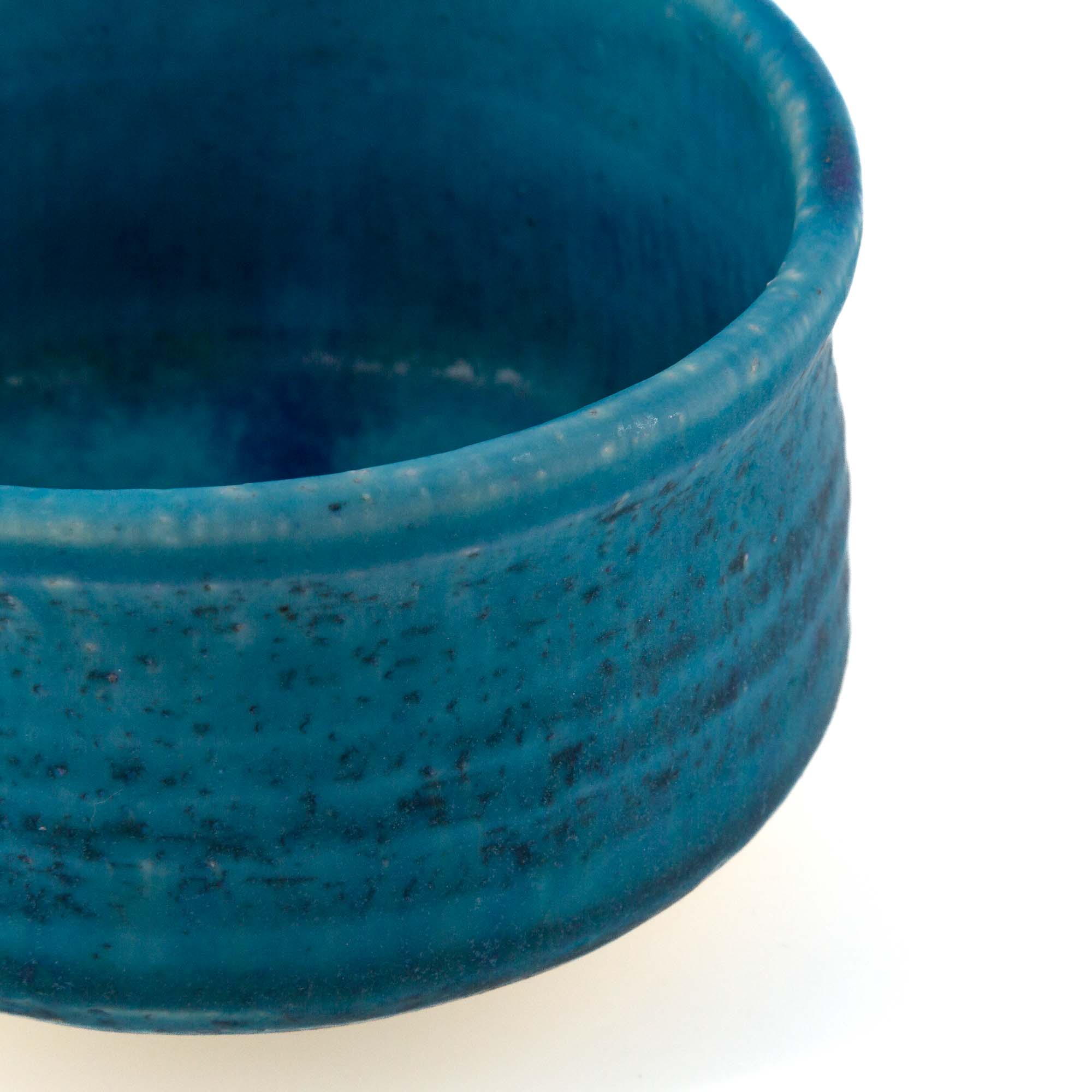 TORUKO Chawan Matcha-Schale 420 ml Blau Weiß – Bild 7