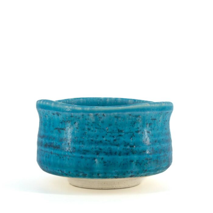 TORUKO Chawan Matcha-Schale 420 ml Blau Weiß – Bild 1