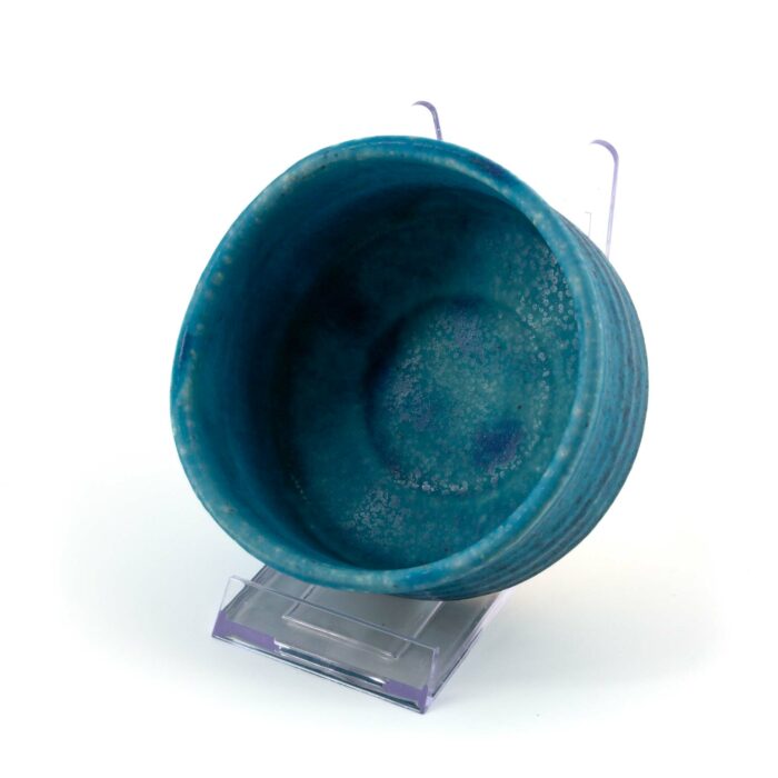 TORUKO Chawan Matcha-Schale 420 ml Blau Weiß – Bild 5
