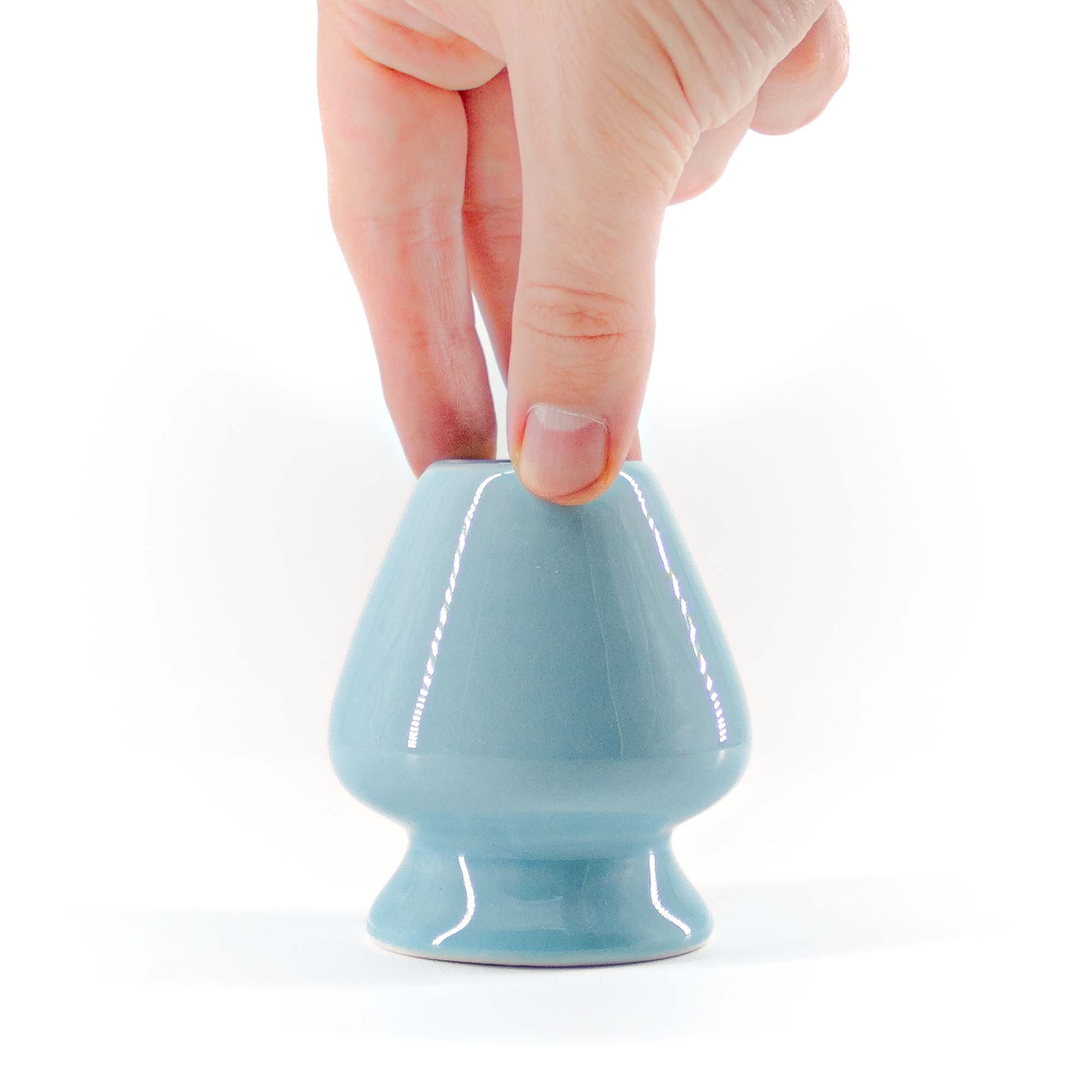 NORIKO Chasen Tate Matcha-Besenhalter Blau – Bild 2
