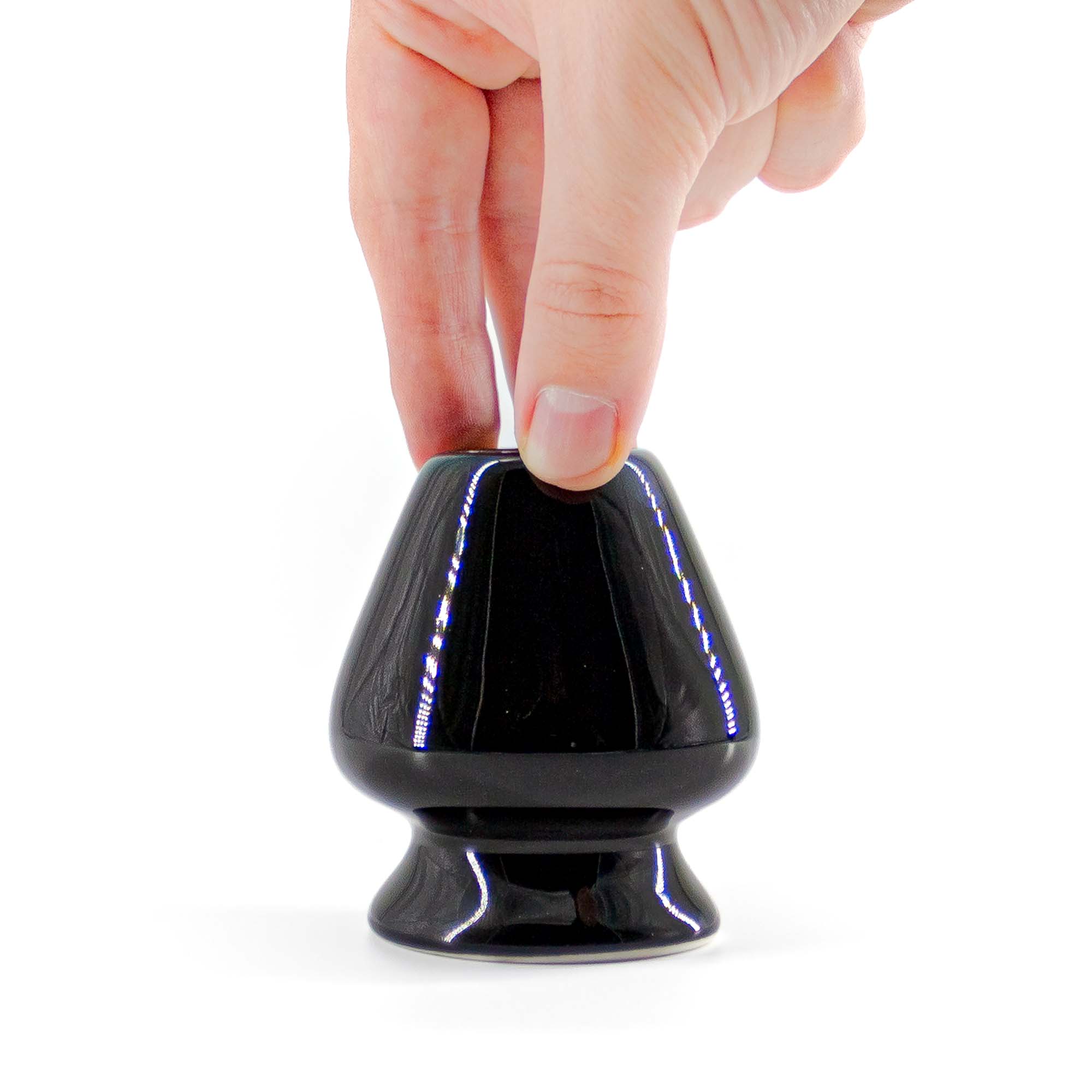 NORIKO Chasen Tate Matcha-Besenhalter Schwarz – Bild 2