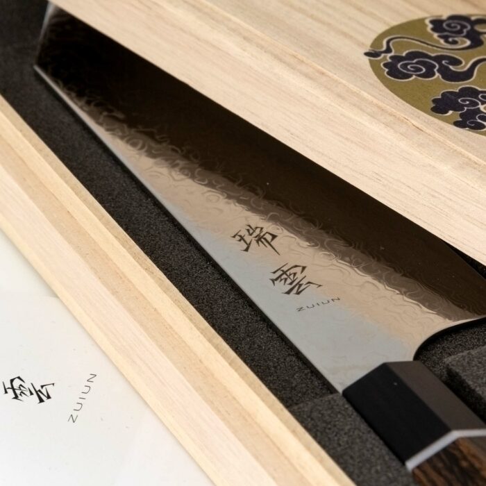 231096 kanetsugu zuiun kiwami santoku hocho kochmesser silber braun schwarz 009