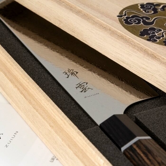375334 kanetsugu zuiun kiwami chef hocho kochmesser silber braun schwarz 009