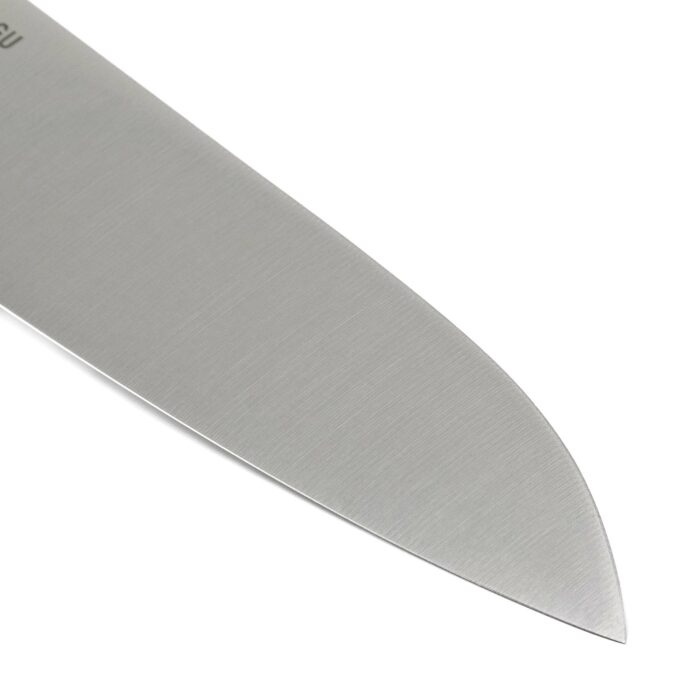 Kanetsugu Zuiun Kiwami Santoku Hocho Kochmesser Silber – Bild 6
