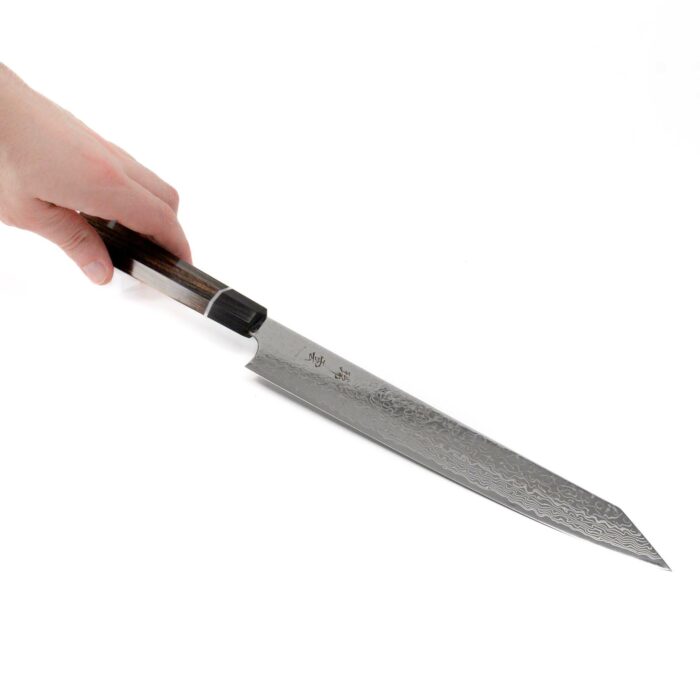 689039 kanetsugu zuiun kiwami slicing hocho kochmesser silber braun schwarz 002