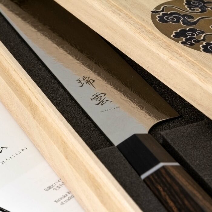 689039 kanetsugu zuiun kiwami slicing hocho kochmesser silber braun schwarz 009