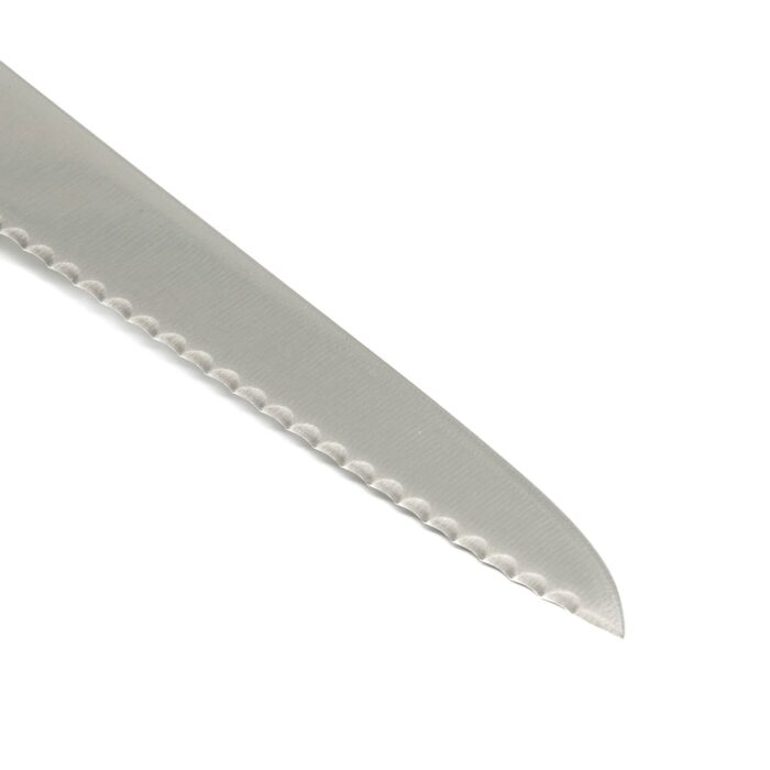 Kanetsugu Zuiun Kiwami Bread Hocho Kochmesser Silber – Bild 6