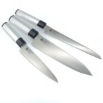 Kanetsugu Zuiun Kiwami Hocho Kombi-Set Kochmesser Silber