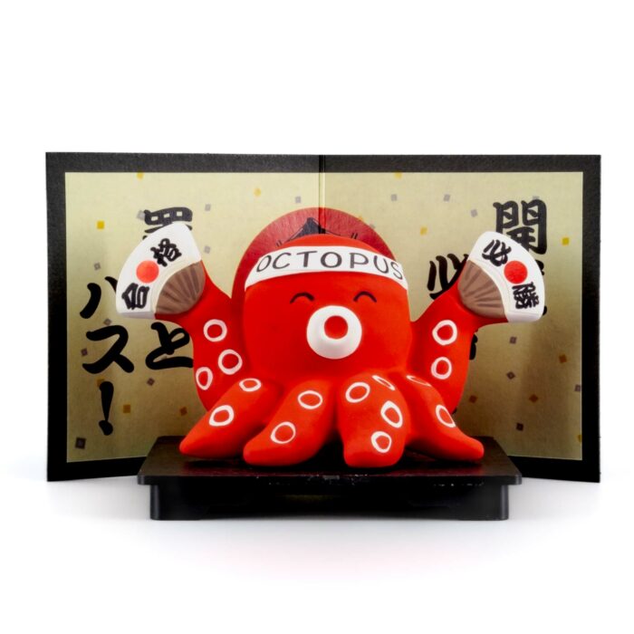 731531 tako mini schrein mini jinja oktopus rot weiss schwarz braun 001