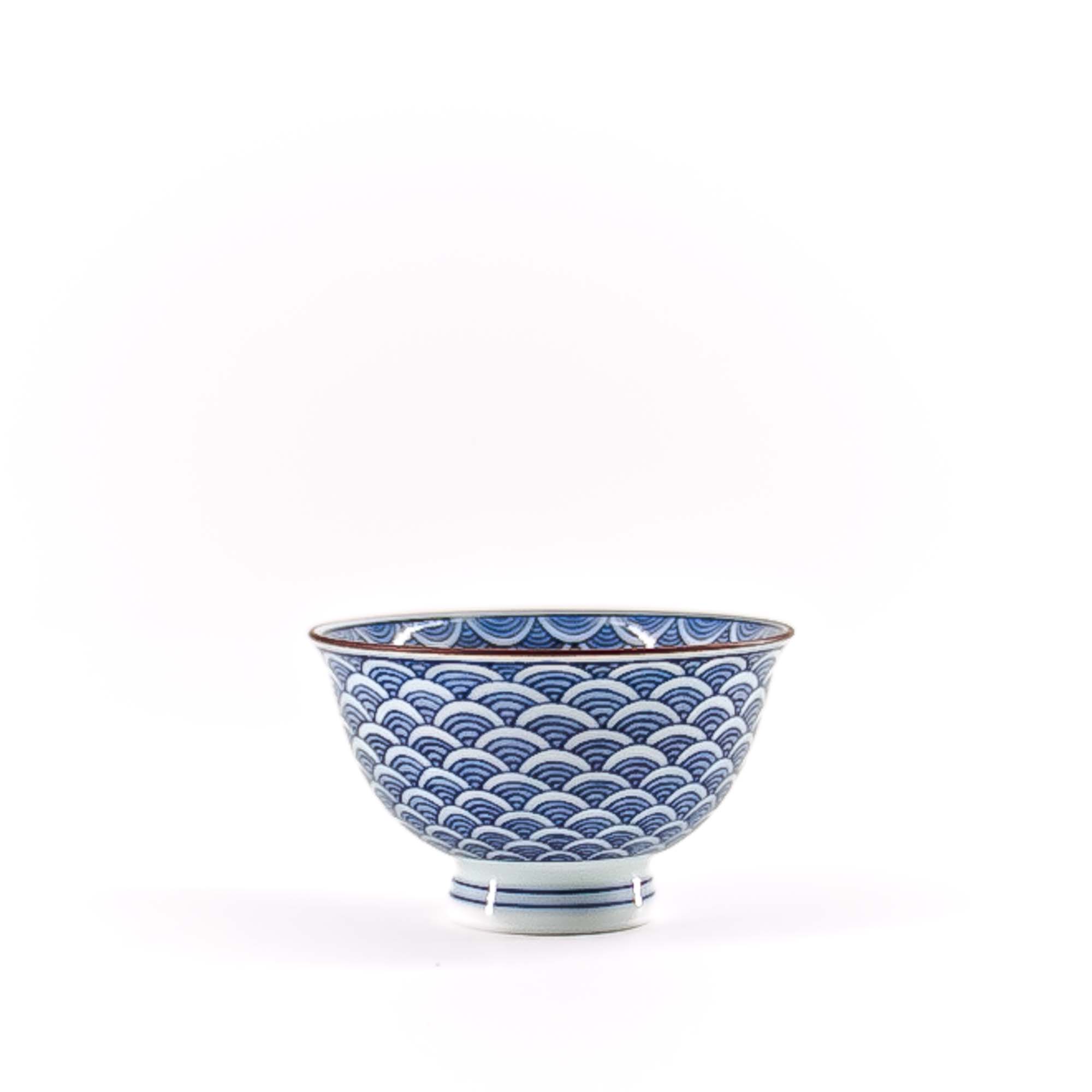 KIYOMIZU Jikichabin Komplett-Set Porzellankanne 300 ml Weiß Blau – Bild 7