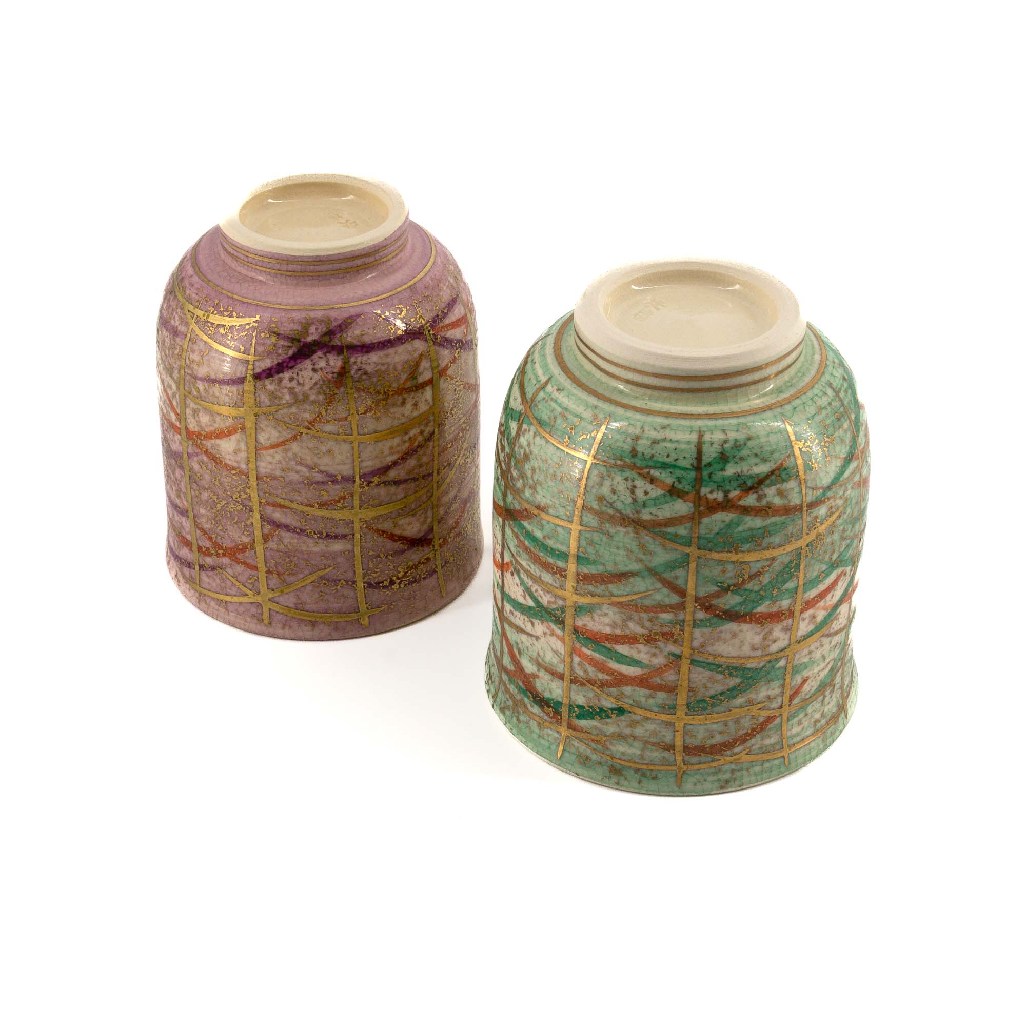 BOKASHI MUSASHINO Jikinoyunomi Set Porzellantasse 220 ml Weiß Lila – Bild 4