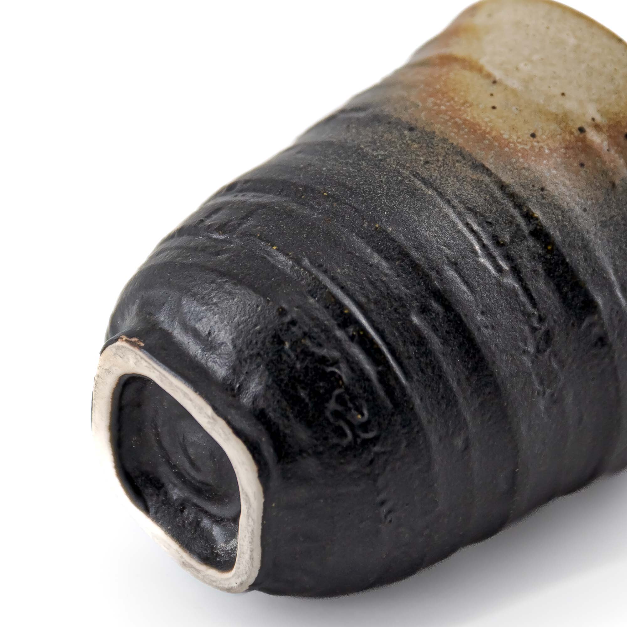 TAISO Jikinoyunomi Porzellantasse 160 ml Schwarz Orange – Bild 5