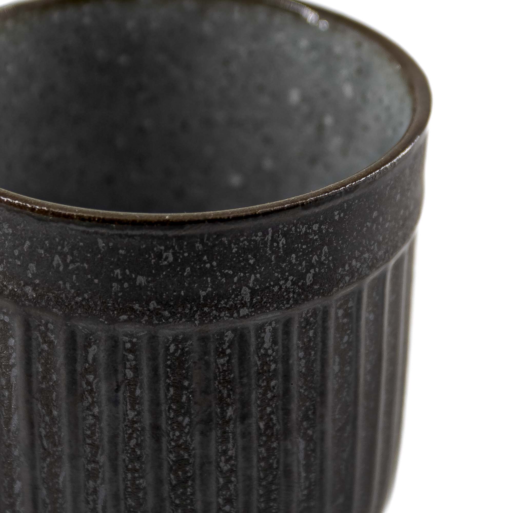 MIRA Jikinoyunomi Porzellantasse 190 ml Schwarz – Bild 5