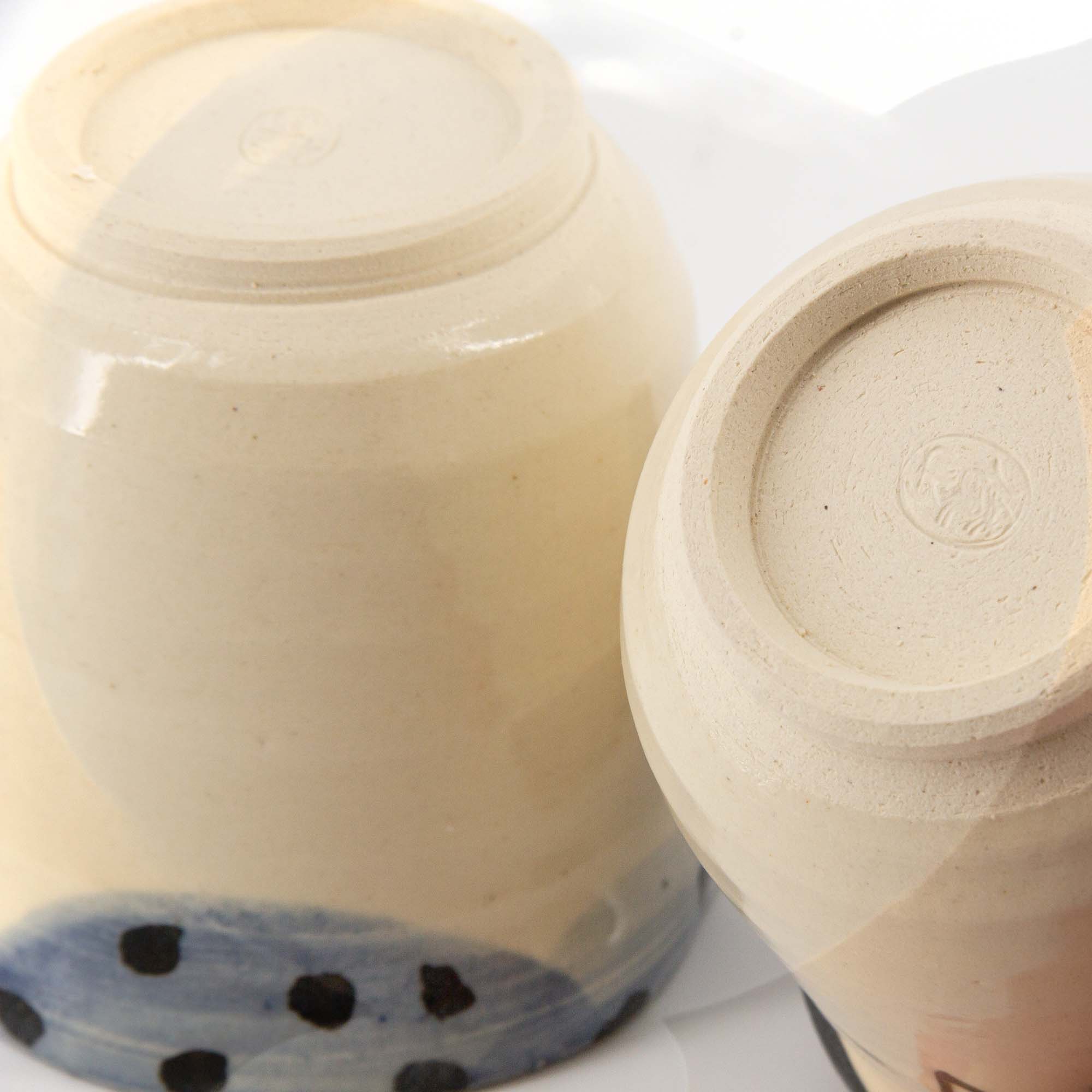 HYAKUFUKU Jikinoyunomi Set Porzellantasse 220 ml Beige Braun – Bild 8