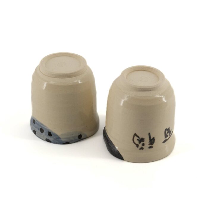 944098 hyakufuku porzellantasse jikinoyunomi set 220 ml beige braun schwarz blau 004 basis