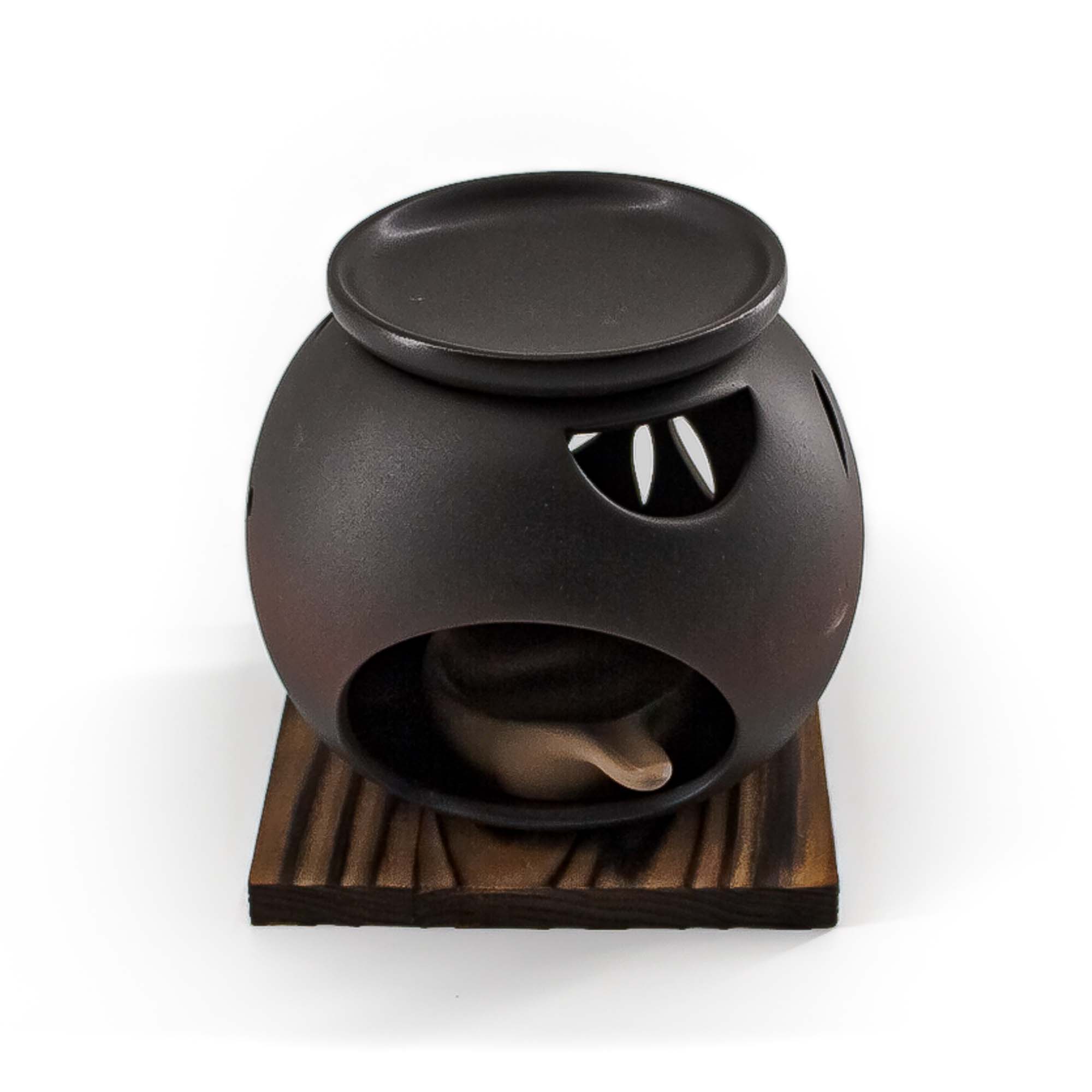 MINAMI Chakoro Teeröster Schwarz Rot – Bild 3