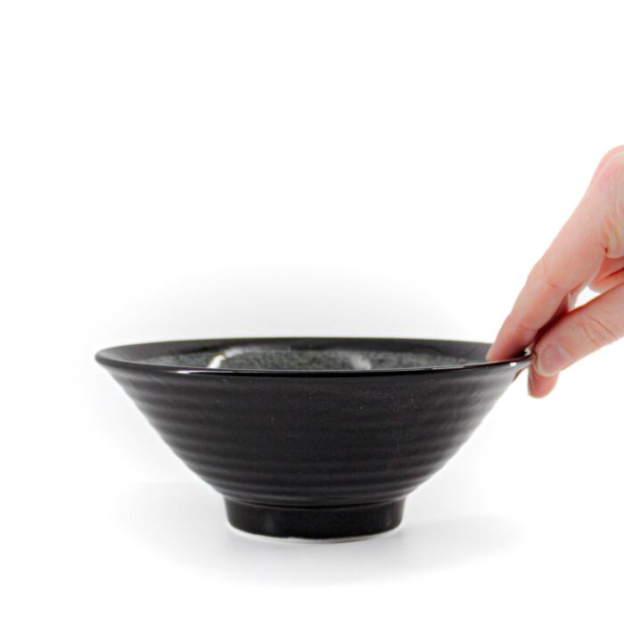 437481 sota schuessel donburi 700 ml schwarz grau weiss 002