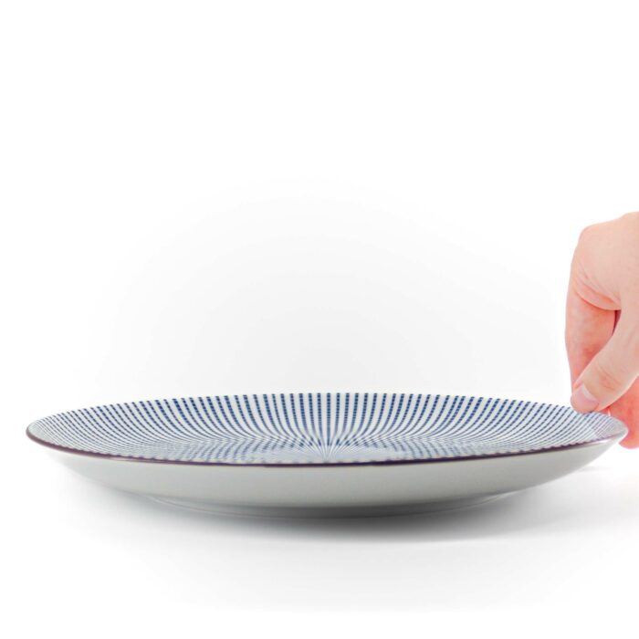TOKUSA Sara Teller Ø 25.5 cm Weiß Blau – Bild 2