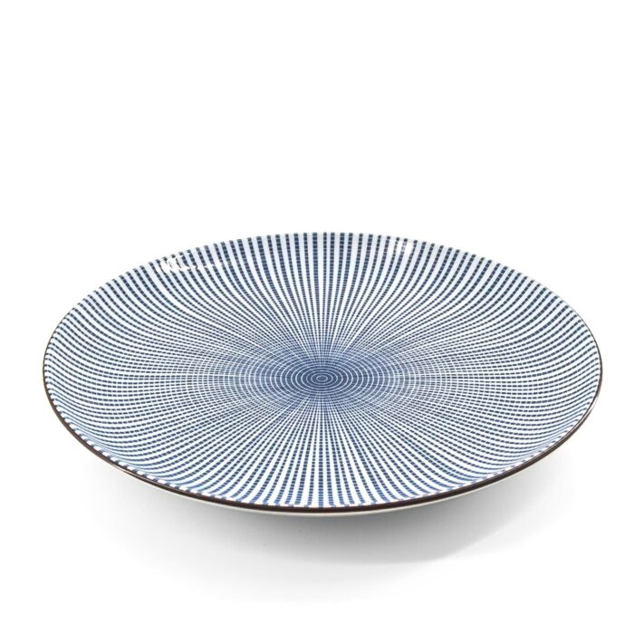 TOKUSA Sara Teller Ø 25.5 cm Weiß Blau – Bild 3