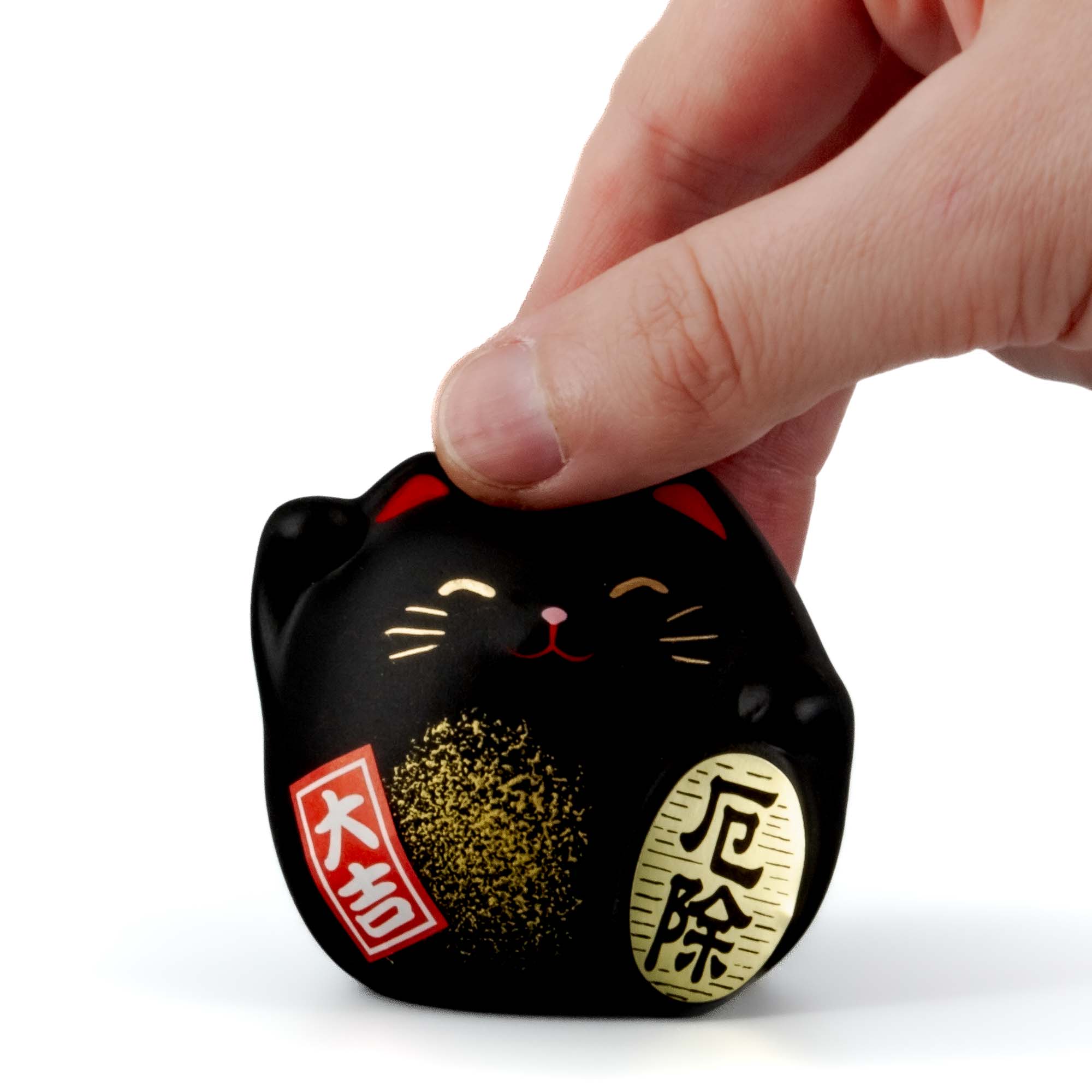 NEKO Katze Omamori Talisman Schwarz – Bild 2
