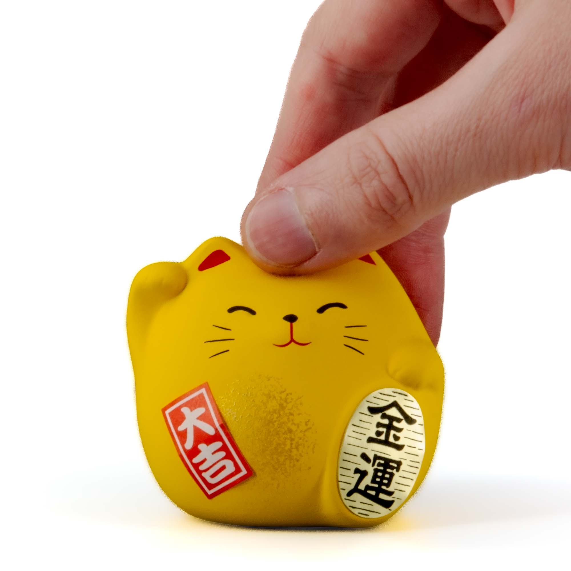 NEKO Katze Omamori Talisman Gelb – Bild 2