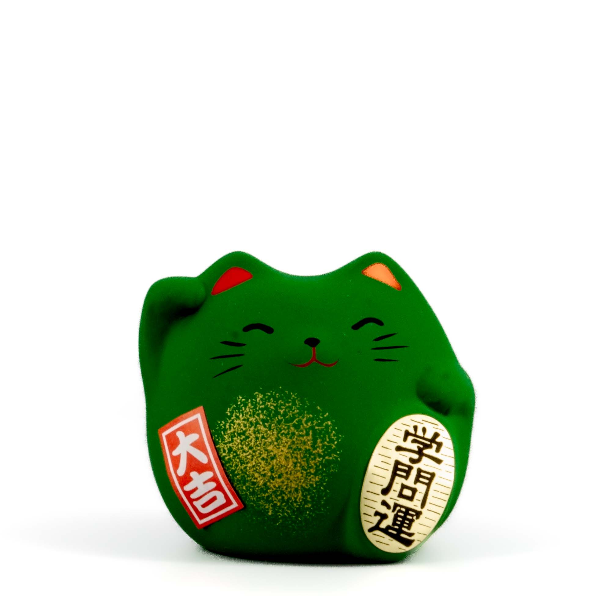 731528-NEKO-Talisman-Omamori-Katze-Gruen-001 NEKO Katze Omamori Talisman Grün – Bild 1