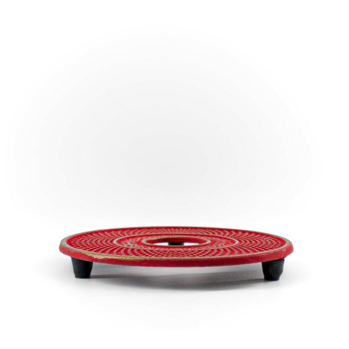 395647 arare kannenuntersetzer tetsubindai rot gold 001