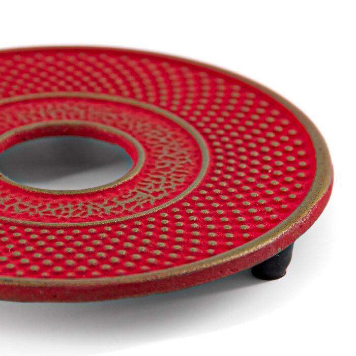 395647 arare kannenuntersetzer tetsubindai rot gold 005