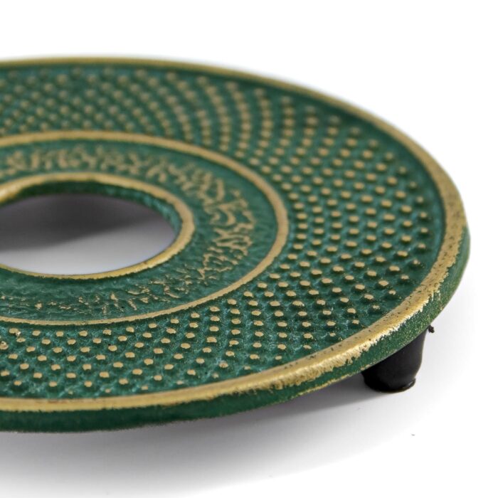 550478 arare kannenuntersetzer tetsubindai gruen gold 005